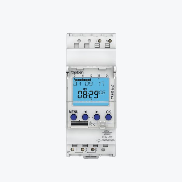 Changement d'heure avec programme hebdomadaire TR 610 top 3 | Theben